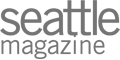 The image shows the logo for "Seattle Magazine," with the text in lowercase letters.